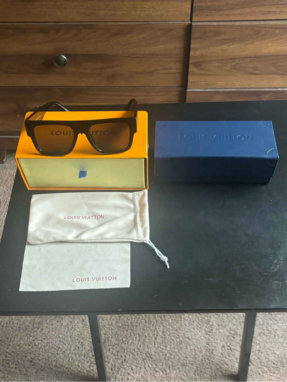 Louis Vuitton Clash Square Sunglasses – All Black